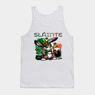 Lucky Hare St. Patricks Day Celebration Tank Top